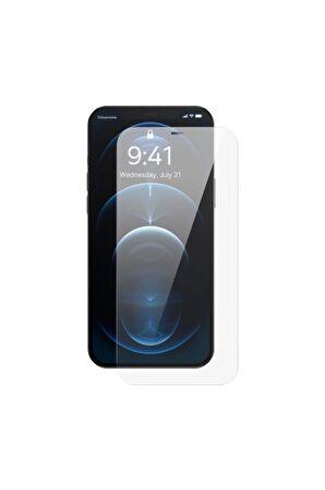 Apple iPhone 12 Pro ile Uyumlu Ekran Koruyucu Şeffaf Temperli Kırılmaz Cam Ekran Koruyucu
