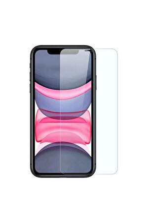 Apple iPhone 11 ile Uyumlu Ekran Koruyucu Şeffaf Temperli Kırılmaz Cam Ekran Koruyucu
