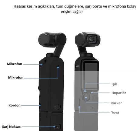 Osmo Pocket 3/4 Silikon Koruma Kılıfı