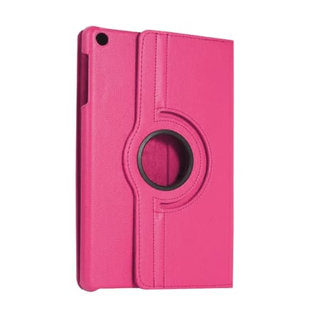 Samsung Galaxy Tab A11 360 Tablet Deri Kılıf - Pembe