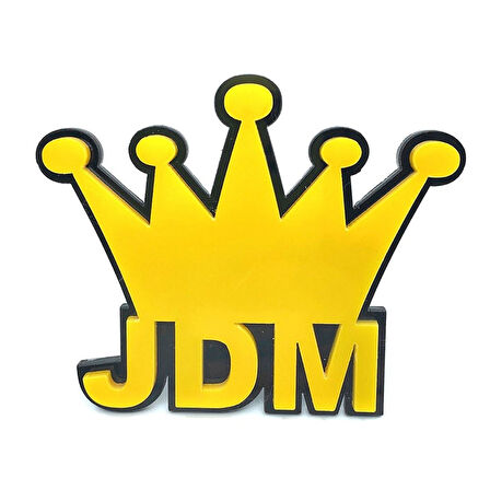 Jdm Kral Tacı Panjur Arması Sarı Siyah
