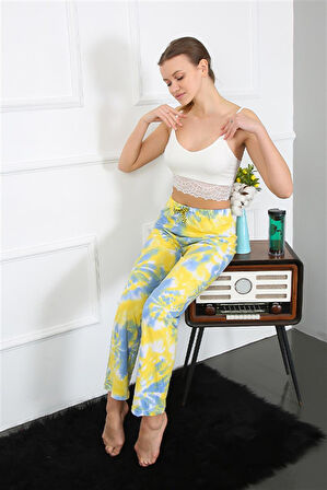 Celira Kadın Pamuklu Alt Pijama Sarı NSL27466