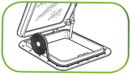 Taco Marine hatch bandı Boy 244 cm Yükseklik 6.3 mm