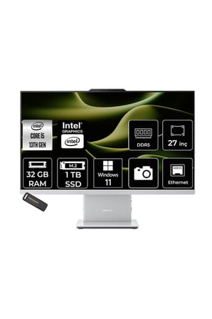 IdeaCentre 27IRH9 i5 13420H 32GB 1TB SSD 27" FHD W11H Gri All in One Bilgisayar