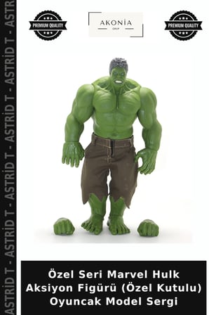 Özel Seri Marvel Hulk Aksiyon Figürü (Özel Kutulu) Oyuncak Model Sergi