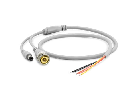 Power Jak Kablo Dc + Bnc 60Cm Beyaz HDX5530