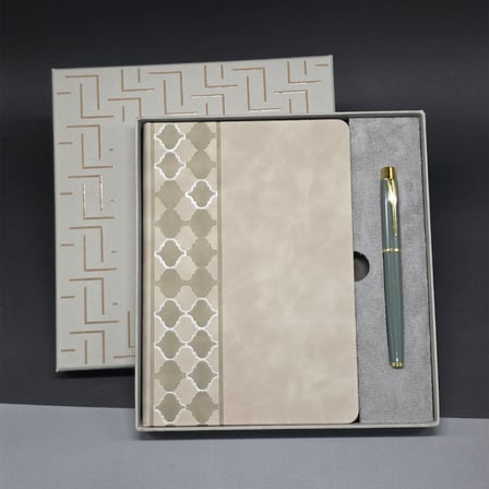 Deri Defter Ve Kalem Set