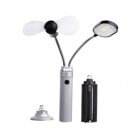 Şarjlı Pervaneli Mıknatıslı LED Masa Lambası Taşınabilir Çok Fonksiyonlu Aydınlatma WT-093