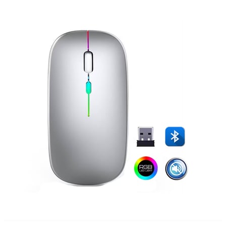 ZR215 Cba100 Rgb Gümüş Şarjlı Mouse