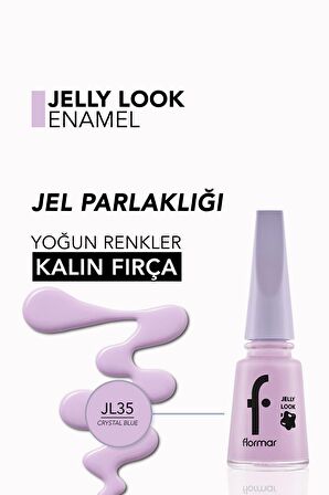 Flormar Oje - Jelly Look Nail Enamel Jl35 Crystal Blue 34000007-jl35