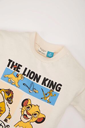 DeFacto Erkek Bebek Disney Lion King Bisiklet Yaka Uzun Kollu Tişört D6297A524WNER233