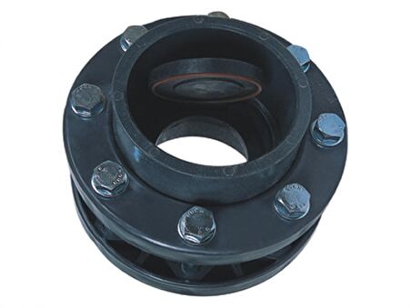 Gemaş Pvc Çalpara Çekvalf Kole Flanşları Ve Civatalı Komple 225Mm