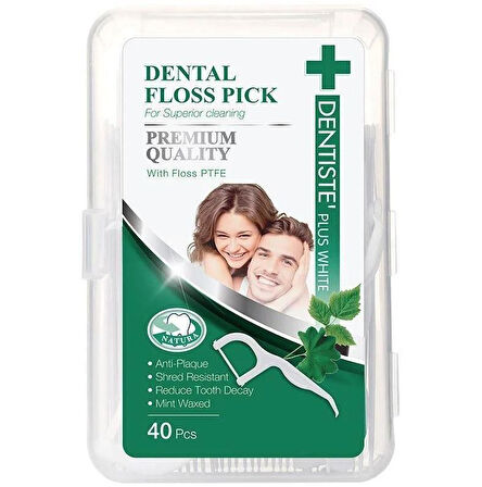 Dentiste Dental Floss Pick 40pcs - Çatallı Diş İpi