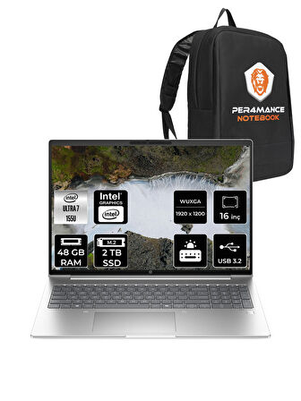 HP ProBook 460 İntel Core Ultra 7 155U 48GB 2TB SSD 16'' WUXGA FDOS A23BCEA & PER4 ÇANTA