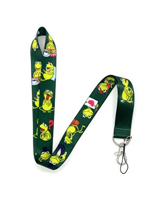 Susam Sokağı Kurbağa Kermit Temalı Boyun İpi