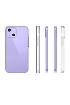 Apple Iphone 14 Plus Ile Uyumlu Kılıf Şeffaf Esnek Silikon Telefon Kılıfı Kapak