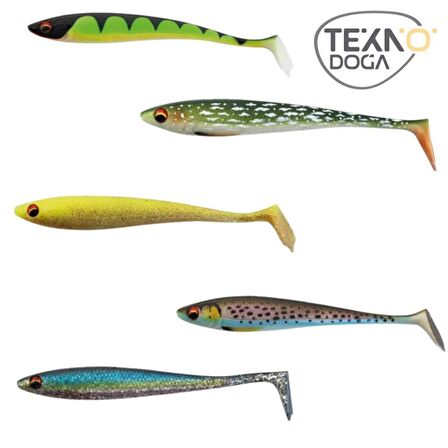 TEKNO DOĞA 12cm 12,5g İğnesiz Silikon Suni Yem 5 Adet