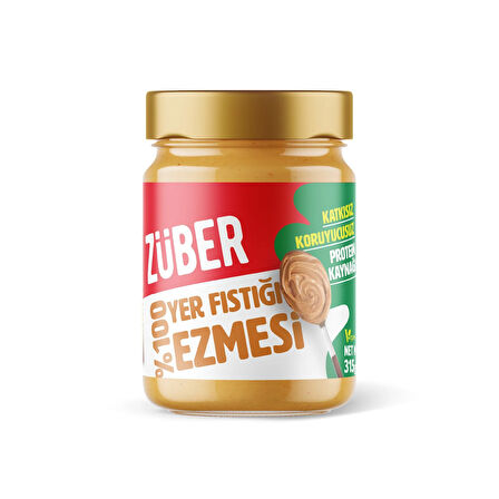 Züber Original Fıstık Ezmesi 315 Gr + %100 Fıstık Ezmesi 315 gr 2 li