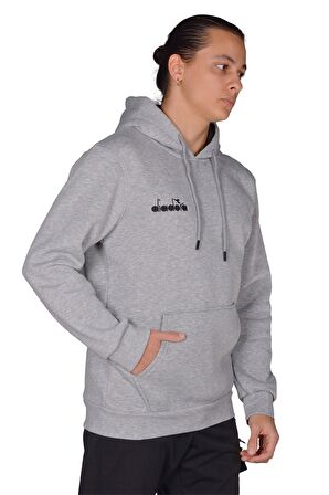 Diadora Bergamo - Erkek Grimelanj Pamuklu Spor Sweatshirt - DDBER1030016