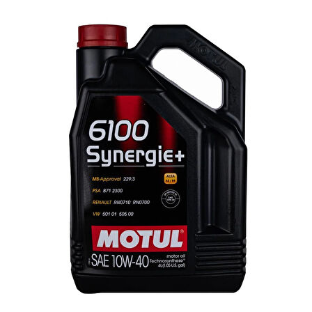 Motul 6100 Synergie+ 10w/40 4 Lt (Dizel & Benzinli)