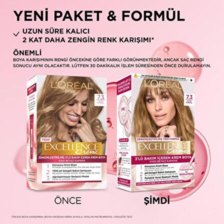 L’Oréal Paris Excellence Creme 7.3 Altın Kumral Saç Boyası