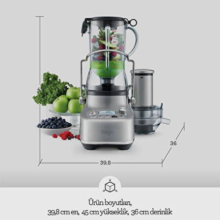 Sage SJB815 3X Bluıcer Pro 1350 W Katı Meyve Sıkacağı Teşhir