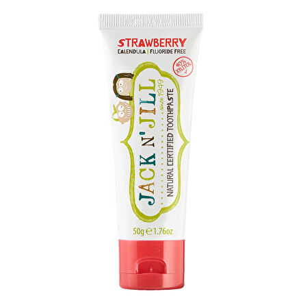 Jack N' Jill Doğal Diş Macunu - Çilek & Sakız Aroma 2'li Paket (2X50G)