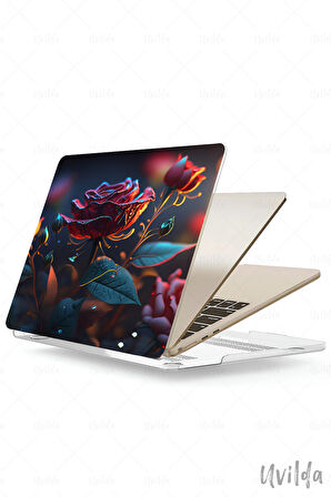 MacBook Pro 16 A2780 uyumlu Derin 10 PVC Msoft Kapak Güller Tomurcuk