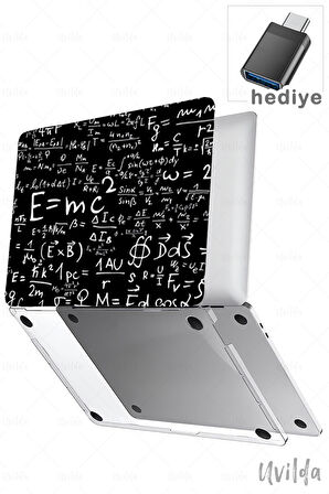 MacBook Air 15 A3114 A2941 uyumlu Kaos-14 UV Lans Msoft E=mc2