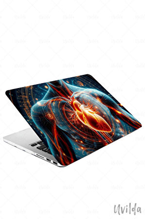 MacBook Pro 14 A3401 A3185 A3112 A2992 A2918 A2779 A2442 uyumlu Nefes-8 Msoft Kılıfı Anatomi ve Kalp