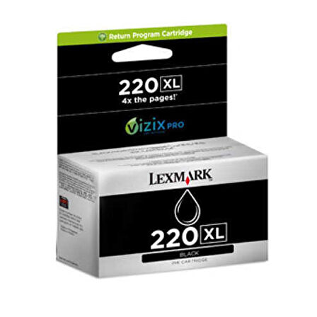 Lexmark 220XL-14L0174A Siyah Orjinal Kartuş Yüksek Kapasiteli