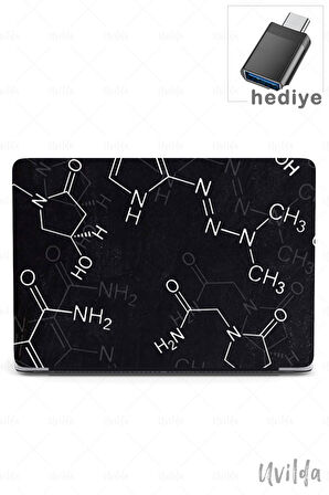 MacBook Air 13.6 A3113 A2681 uyumlu Kaos-5 PVC Msoft Kapak Kimya Sembol