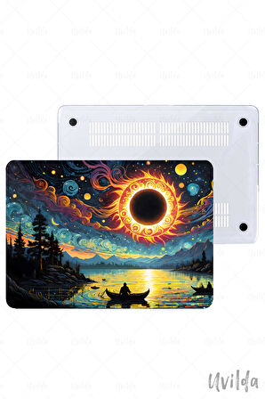 MacBook Pro 13 A2338 A2289 A2251 A2159 A1989 A1708 A1706 uyumlu Derin 14 4K Msoft Baskı Mistik Gece