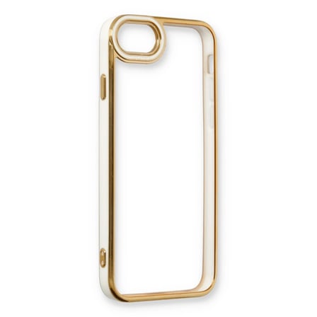 Apple iPhone 6 Kılıf Liva Lens Silikon - Beyaz