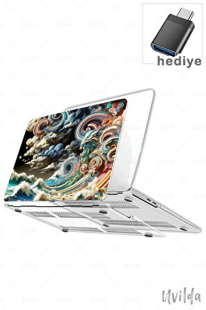 MacBook Pro 14 A3401 A3185 A3112 A2992 A2918 A2779 A2442 uyumlu Derin 22 UV Lans Msoft Dalga ve Duygu