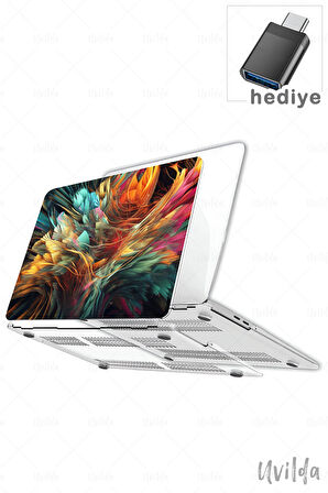 MacBook Pro 14 A3401 A3185 A3112 A2992 A2918 A2779 A2442 uyumlu Derin 23 Notebook Msoft Renkli Tüyler