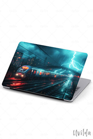 MacBook Pro 16 A2485 uyumlu Kaos-21 PVC Msoft Şimşek Ve Tren