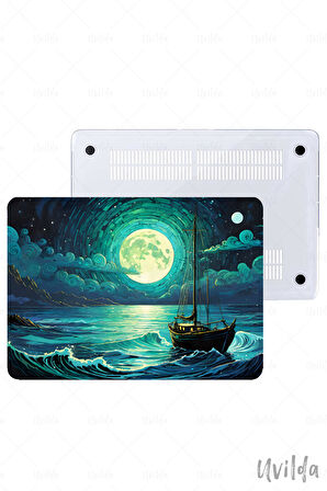 MacBook Pro 13 A2338 A2289 A2251 A2159 A1989 A1708 A1706 uyumlu Derin 18 PVC Msoft Gece ve Deniz