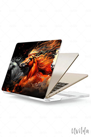 MacBook Air 13.6 A3113 A2681 uyumlu Nefes-5 Baskı Msoft Ruhani Atlar
