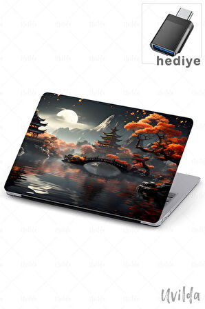 MacBook Air 13.3 A2337 A2179 A1932 uyumlu Japon-7 Msoft Kılıfı Ay Zen ve Gece