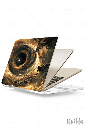 MacBook Air 13.6 A3113 A2681 uyumlu Nefes-18 UV Msoft Baskı Kara Delik