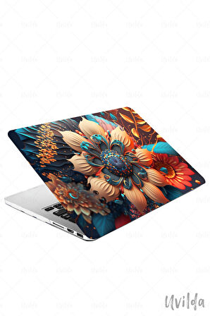 MacBook Air 15 A3114 A2941 uyumlu Derin 21 HD Baskı Msoft Sürreal Çiçekler