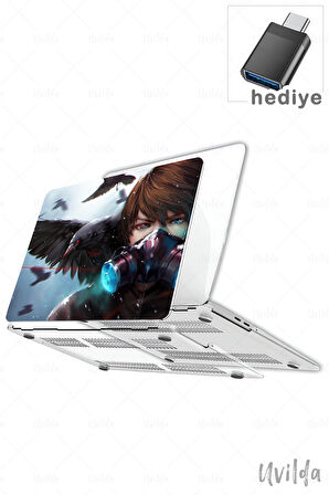 MacBook Pro 14 A3401 A3185 A3112 A2992 A2918 A2779 A2442 uyumlu Japon-15 UV Msoft Baskı Kuşlar ve Kuşçu