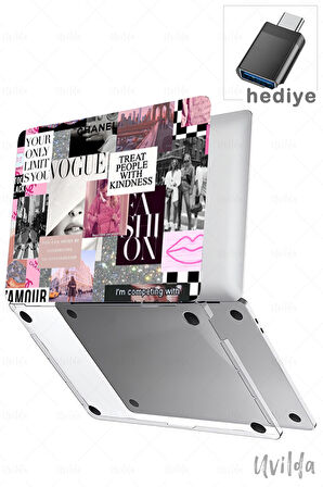 MacBook Air 15 A3114 A2941 uyumlu Derin 6 HD Msoft Kapak Moda Magazin