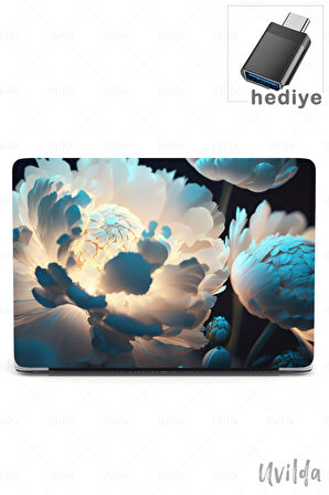 MacBook Air 13.6 A3113 A2681 uyumlu Derin 12 Msoft UV Kapak Neon Şakayık