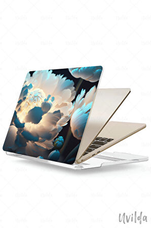 MacBook Air 13.6 A3113 A2681 uyumlu Derin 12 Msoft UV Kapak Neon Şakayık