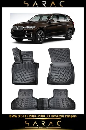 Bmw X5 F15 2016 Model Araca Özel 3d Havuzlu Paspas