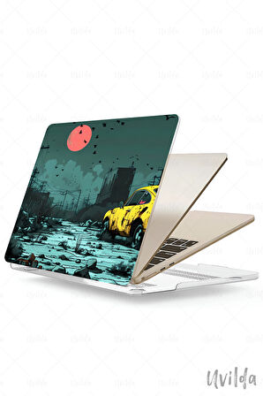 MacBook Air 13.6 A3113 A2681 uyumlu Otomo-7 4K Msoft Kapak Issız Gece ve Ay