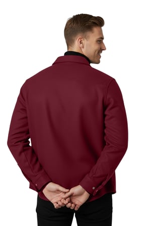 RizzUP Erkek Bordo Premium Kaşe Ceket – Şık, Modern ve Sıcak Tutan Tasarım Ceket Mont 2500559