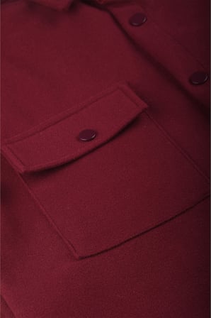 RizzUP Erkek Bordo Premium Kaşe Ceket – Şık, Modern ve Sıcak Tutan Tasarım Ceket Mont 2500559